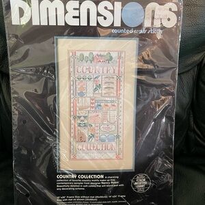 Country Collection Counted Cross Stitch Kit